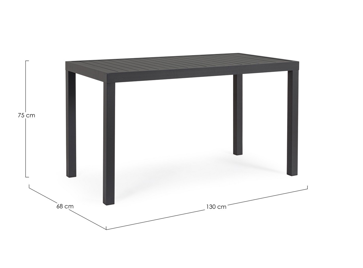 Lauko stalas HILDE, baltas 130x68 | namuideja.lt | lauko stalas