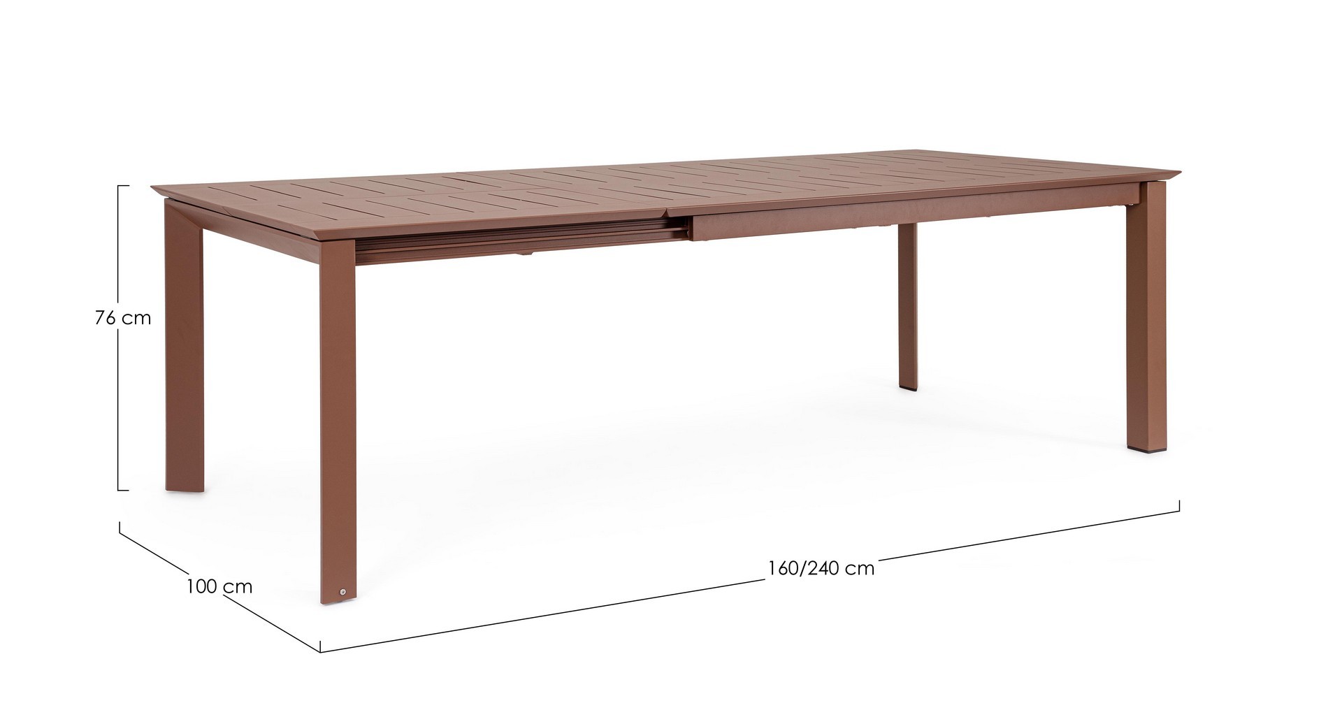 Išplečiamas lauko stalas KONNOR BARN 160–240x100 | namuideja.lt | lauko baldai