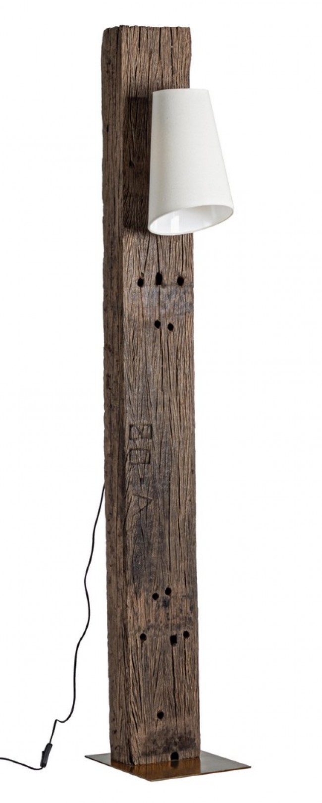 Poza Lampadar COCOON, lemn, maro, 30x35x200cm